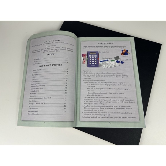 Parker Brothers MONOPOLY Electronic Banking Edition Board‎ Game 07 Board/Booklet - Picture 9 of 12